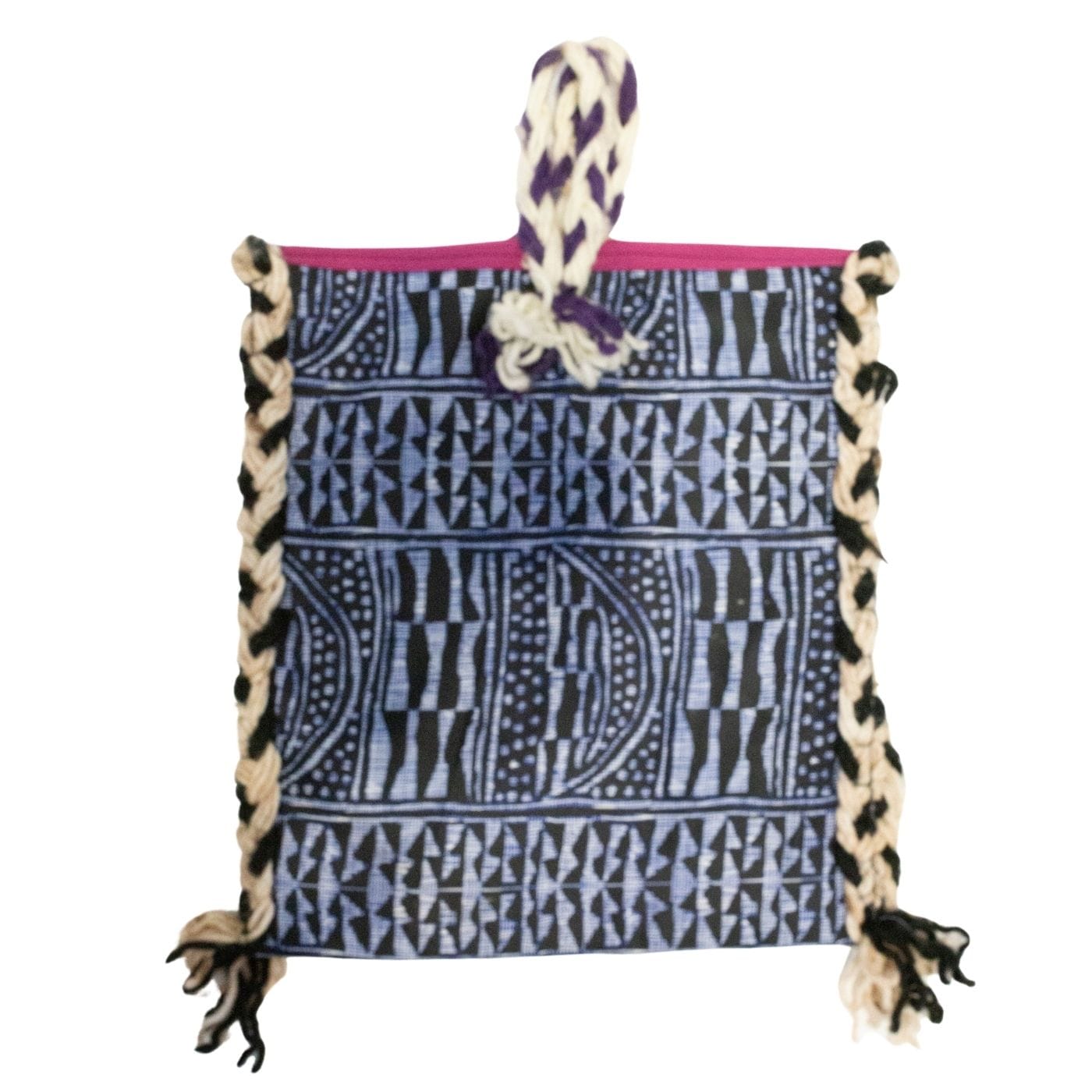 Traditional handbag with Ndop pattern