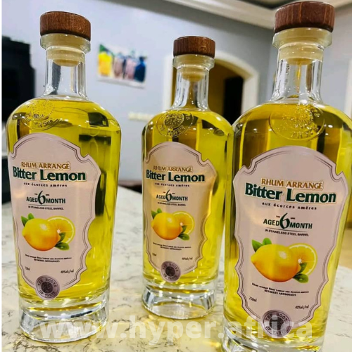 Liqueur Rhum Arrangé Bitter Lemon de Saveurs de Vignes (75Cl)