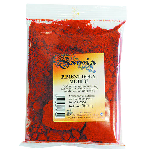 Piment Doux Moulu Samia 100g