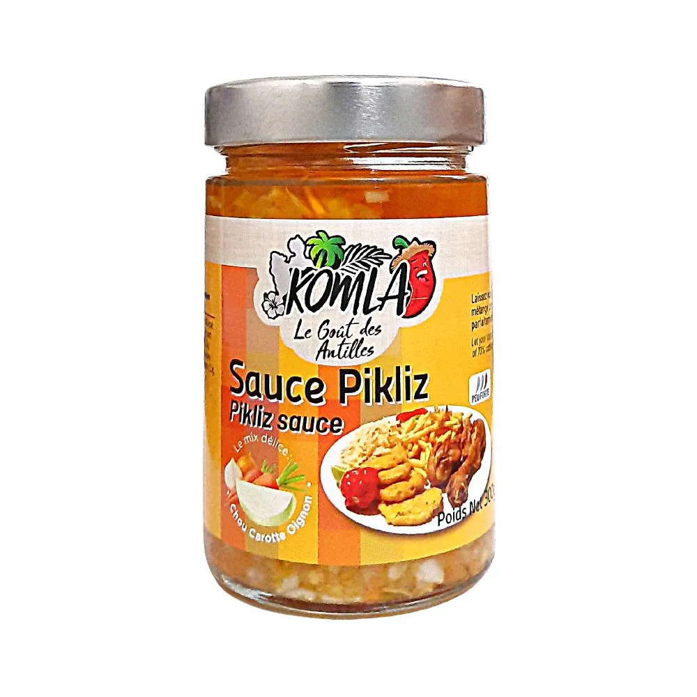 Sauce Pikliz Komla 300g – Condiment Haïtien Épicé