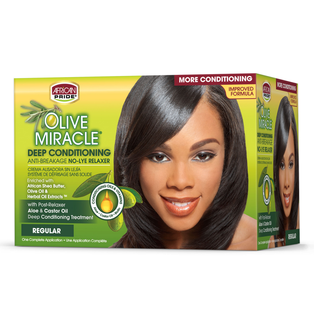 Olive Miracle Relaxer Kit Regular - African Pride