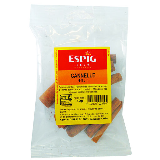 CANNELLE ENTIÈRE ESPIG 50g – Une Épice Authentique aux Saveurs Chaleureuses